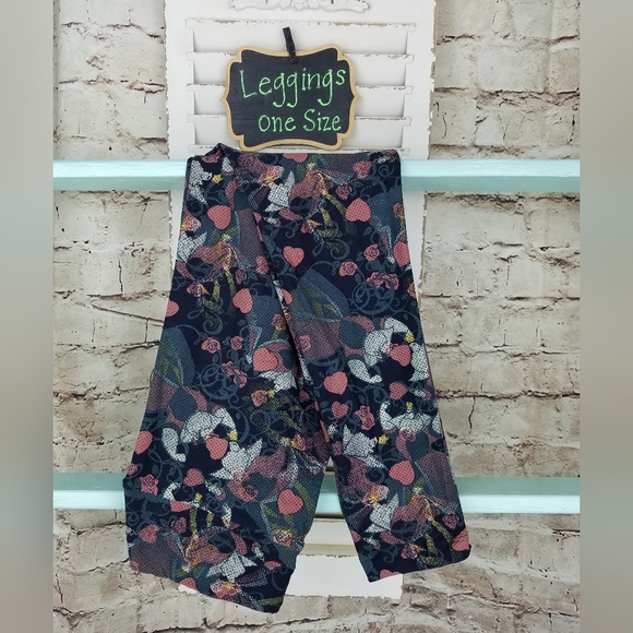 Alice in Wonderland Queen of Hearts Leggings - Picture 1 of 2